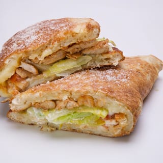 Open Chicken Calzone