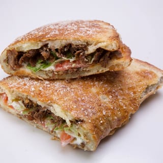Open Steak Calzone